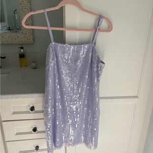 12th Tribe Lavender Sequin Dress